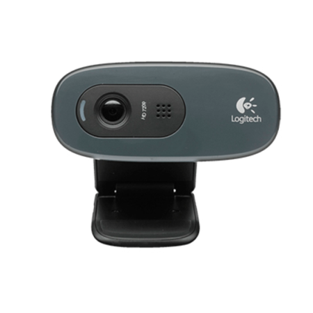 Camara Web Logitech C270 HD 720P, con microfono integrado