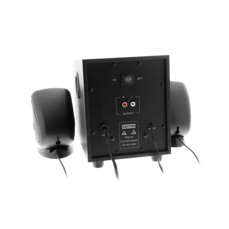 Bocinas Augury, Blootooh 2.1 10WATTS RMS, conector 3.5  color negro