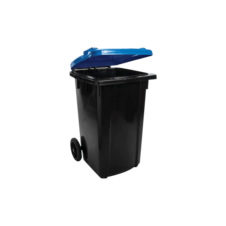 Zafacon  con rueda de 240 Litros marca Duralon, tapa azul