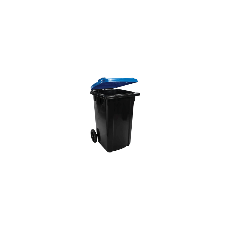 Zafacon con rueda de 240 Litros marca Duralon, tapa azul Zafacon con rueda de 240 Litros marca Duralon, tapa azul