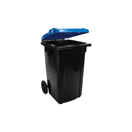 Zafacon  con rueda de 240 Litros marca Duralon, tapa azul