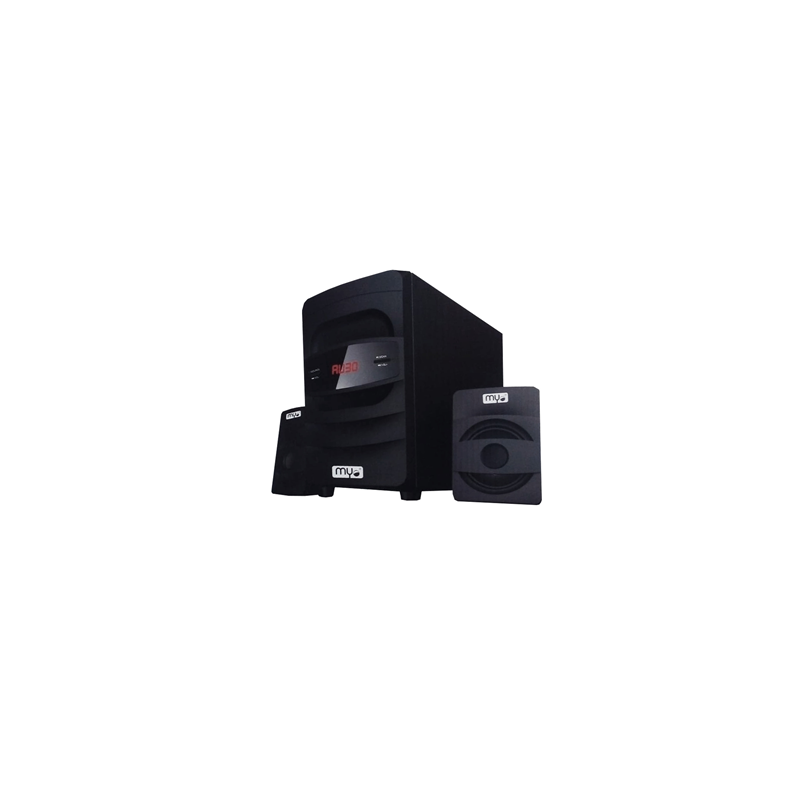 Bocinas HT45 V3 Lector SD/USB Led Control Remoto Negro, Con Subwoofer